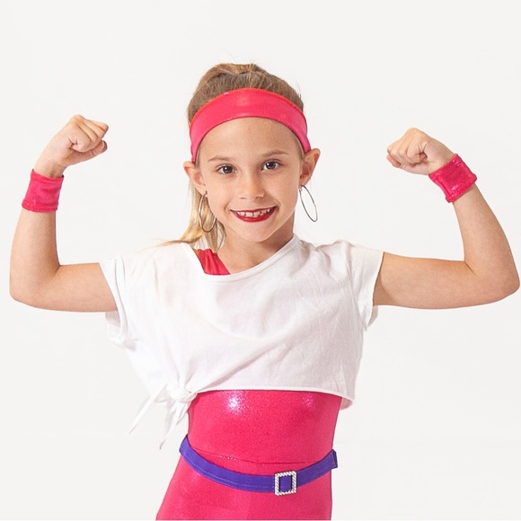 (S-6) Workout Barbie Costume Toy Story Jane Fonda Halloween Dance - Picture 5 of 9